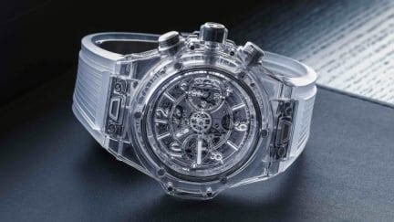 hublot 透明|透明錶王HUBLOT全球首發彩虹圈 王陽明、蔡詩芸搶先上手“藍寶 .